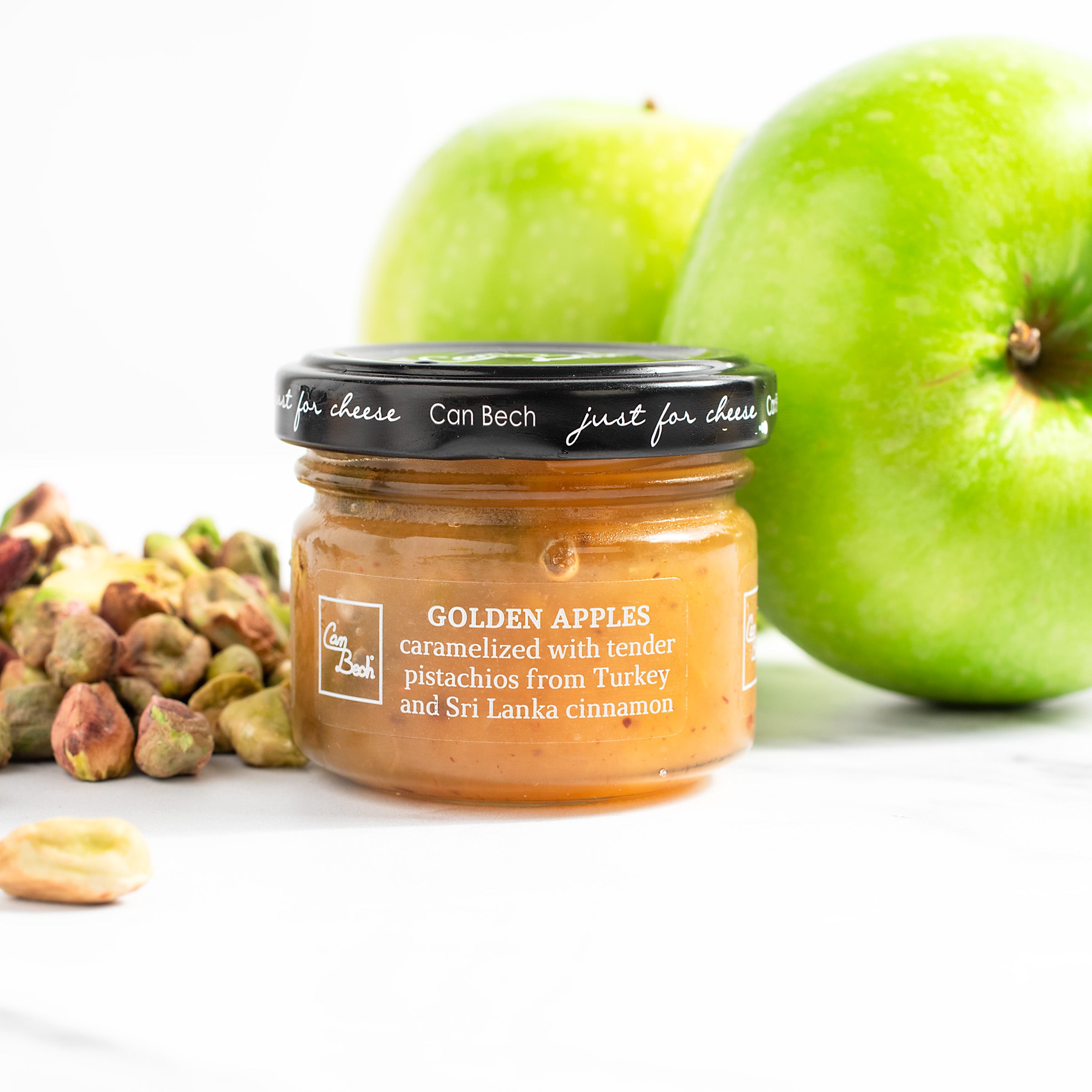 Golden Apple Spread with Pistachios and Cinnamon