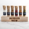 Six Vial Salt Set with Wood Stand - Jacobsen Salt Co - Rubs, Spices, & Seasonings
