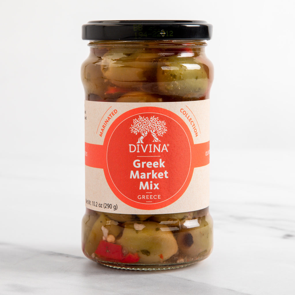 Greek Market Mix with Olives and Macedonian Peppers