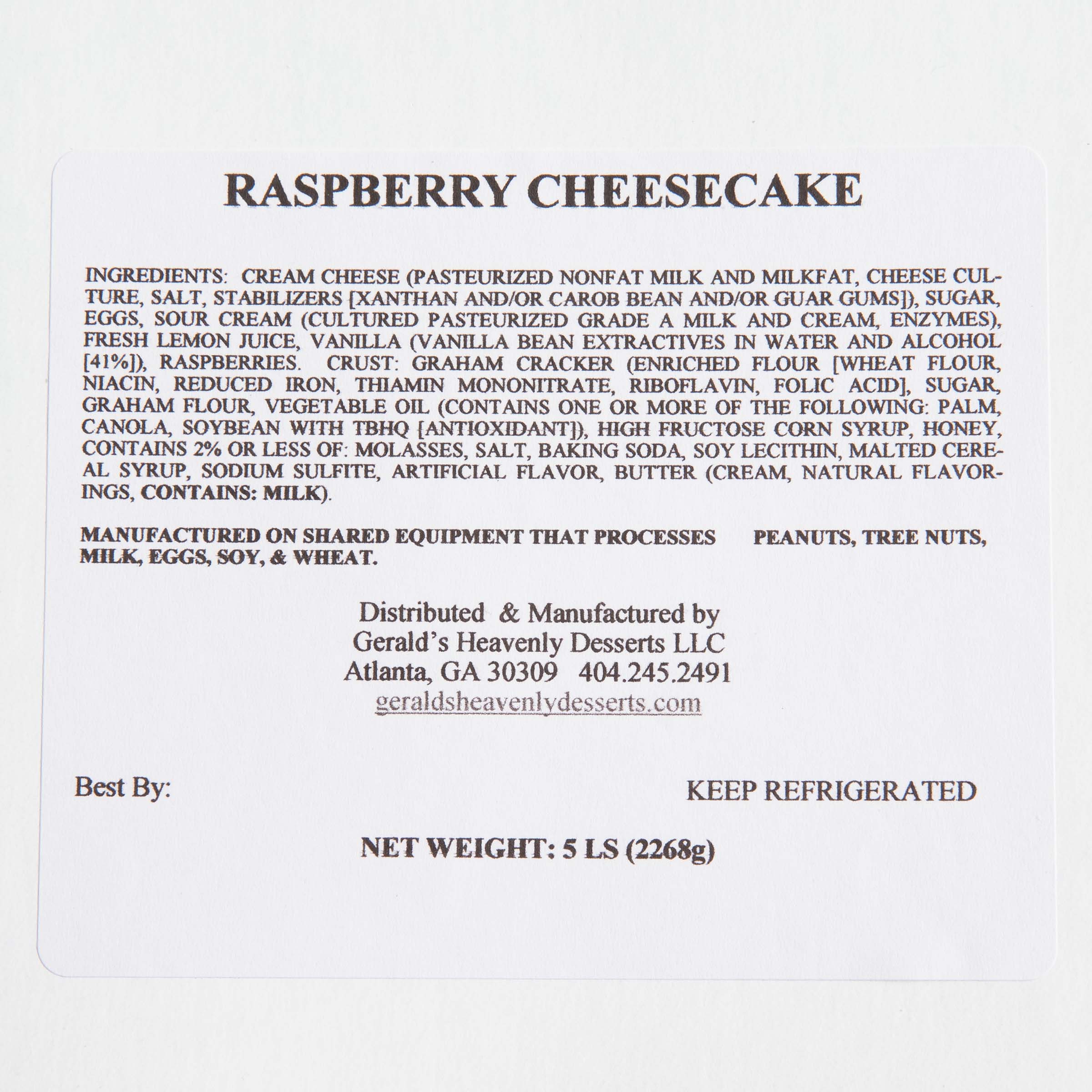 Raspberry Cheesecake_Gerald's_Cakes