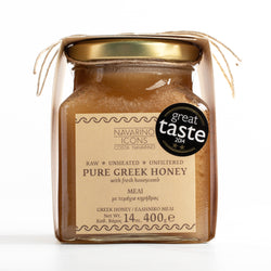 Pure Greek Honey with Honeycomb