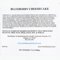 Blueberry Cheesecake_Gerald's_Cakes