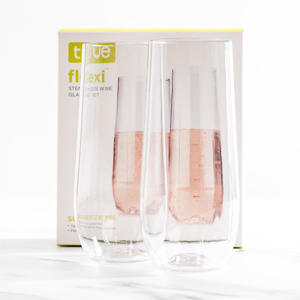 Stemless Champagne Flute Set of 2