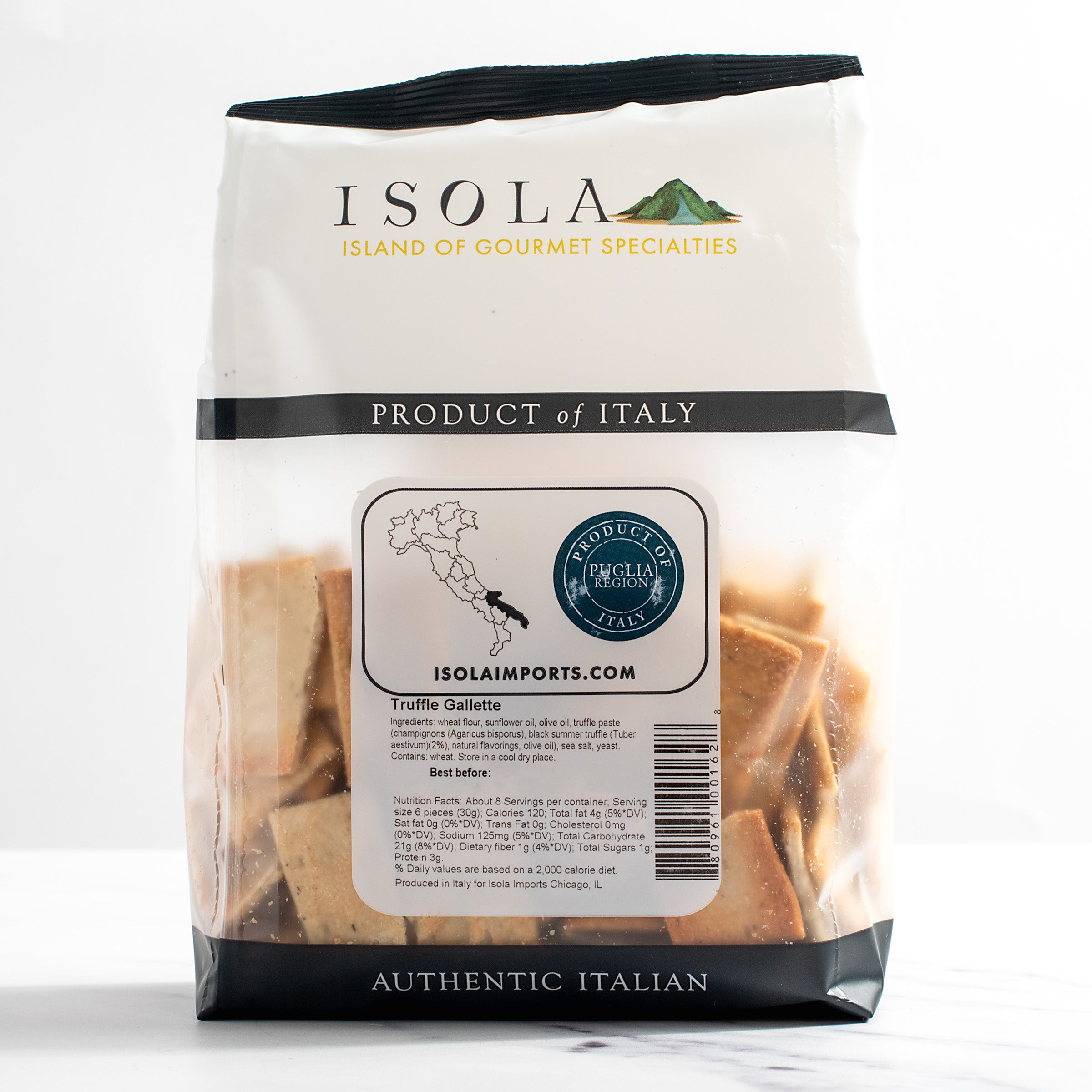 Truffle Salt Flatbread Isola – igourmet & / Sea Pretzels, Gallette / Italian & Chips Crackers