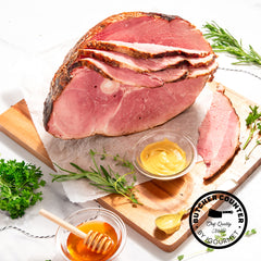 igourmet_15667_Berkshire Pork Bone-In Uncured Hickory Smoked Ham, Half_Butcher Counter by igourmet_Pork