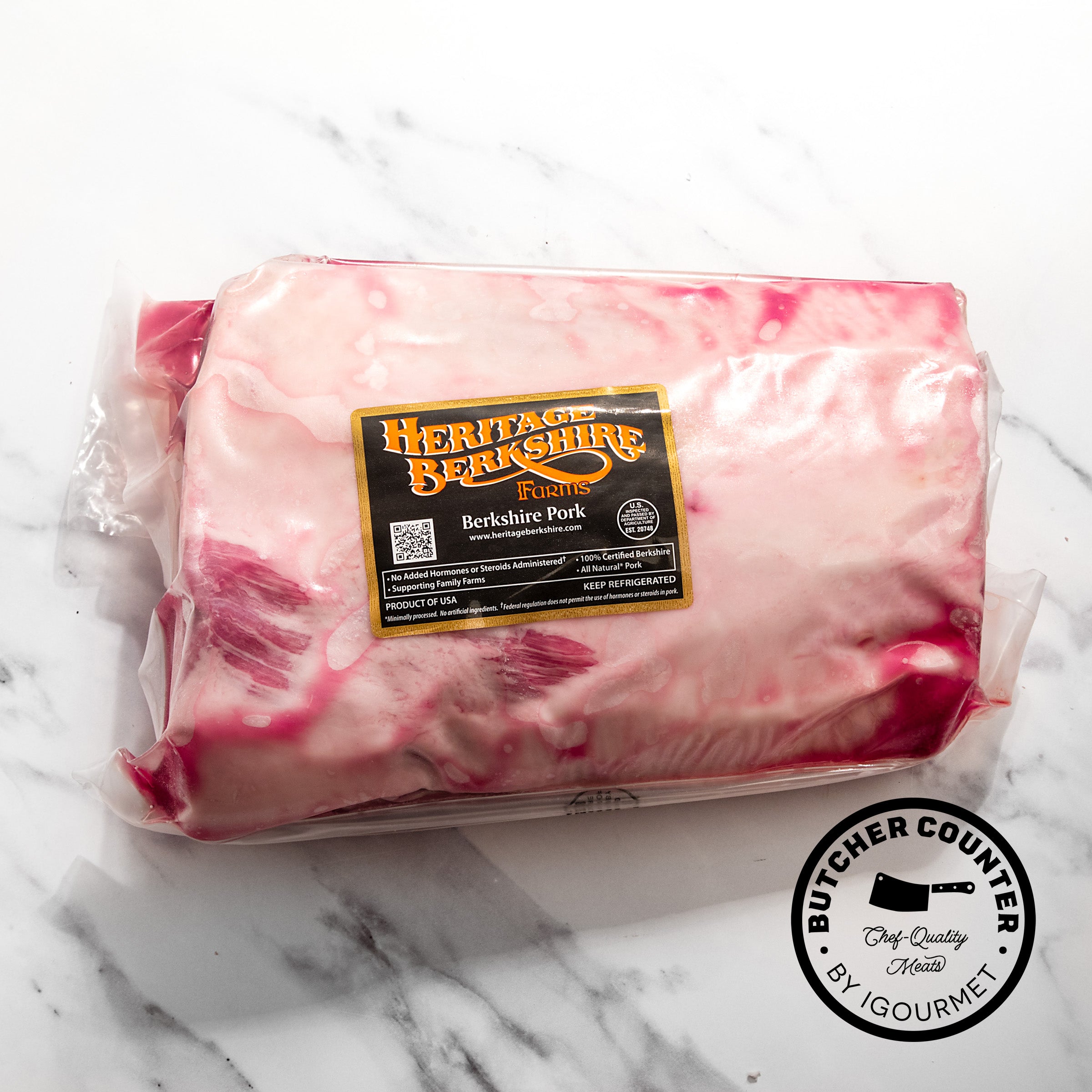 igourmet_15675_Berkshire Pork Bone-In, Center Cut Loin Rack_Butcher Counter by igourmet_Pork