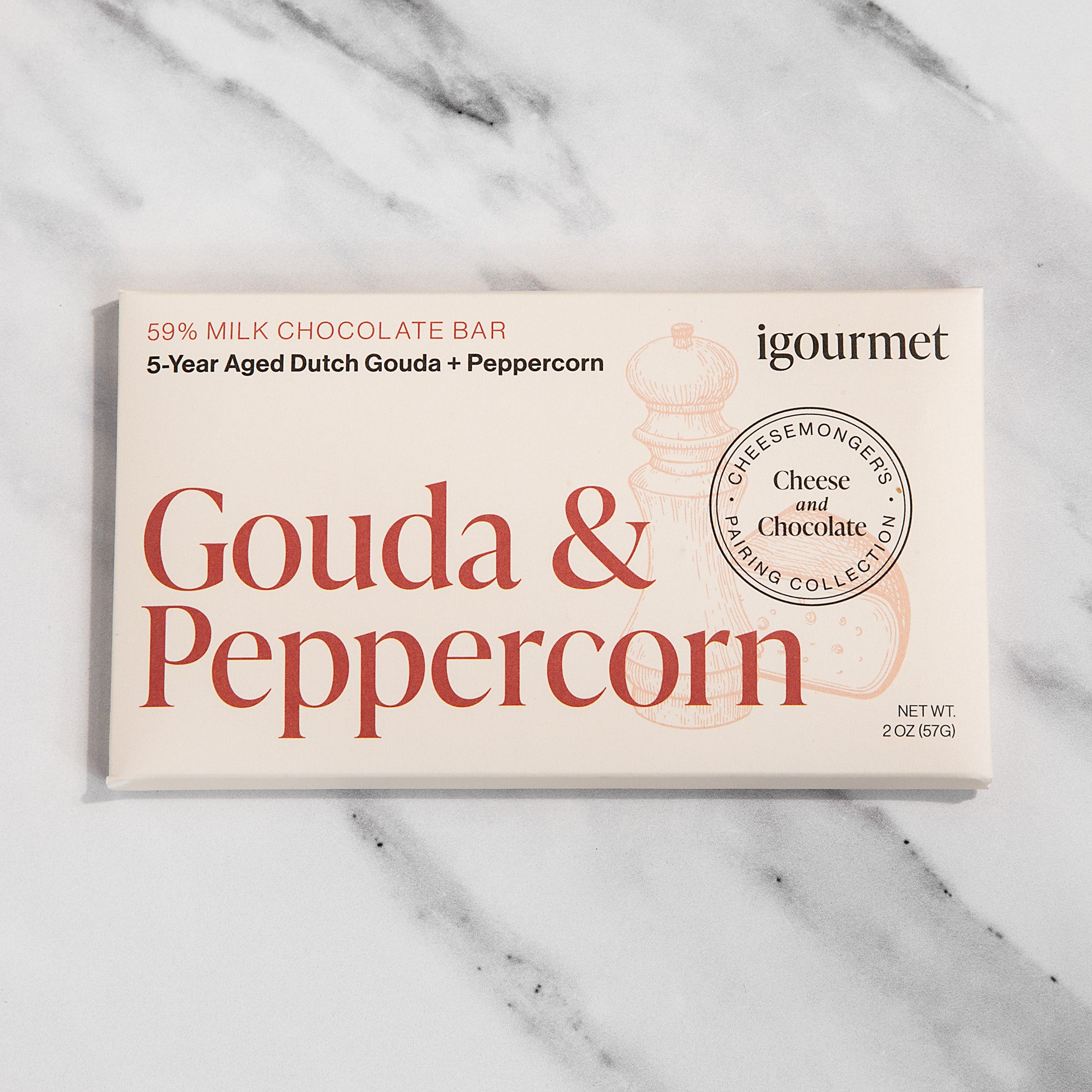 igourmet_15769_Gouda & Peppercorn Milk Chocolate Bar_igourmet_Chocolate Specialties