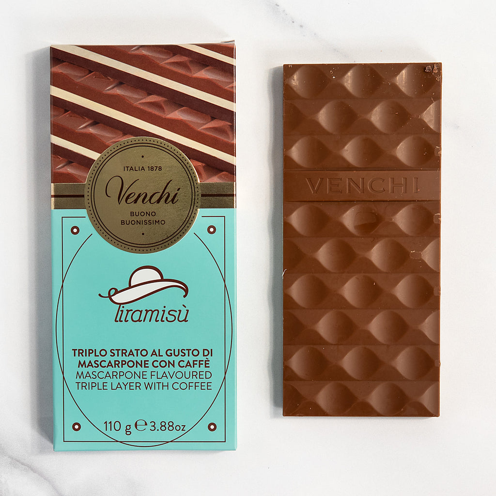 Tiramisù Triple Layer Chocolate Bar with Coffee & Mascarpone Flavor