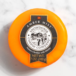 Amber Mist Welsh Truckle Cheese - Mature Cheddar with Whisky