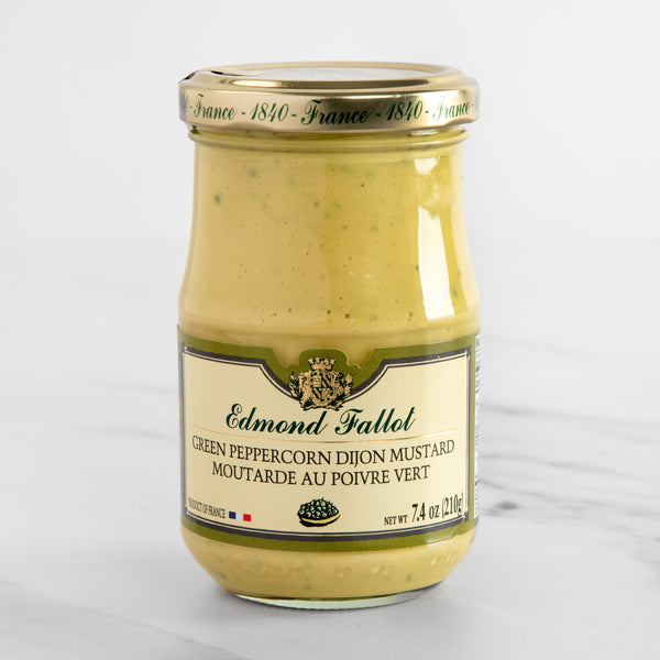 Dijon Mustard with Green – Fallot/Condiments igourmet Peppercorns/Edmond Spreads 