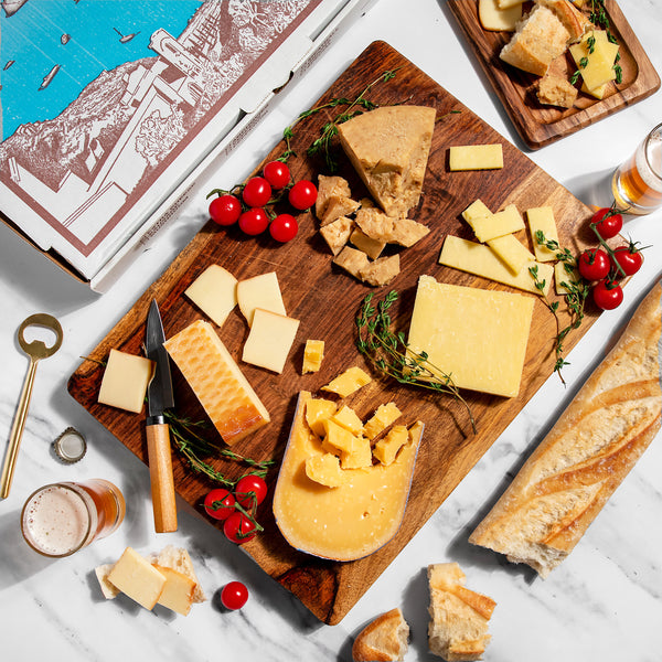 Cheese Assortment For Pizza And Beer Lovers
