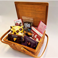 Easter Chocolate Treasure Gift Basket: Gourmet Artisan Chocolates & Sweet Delights - Perfect for Easter Celebrations