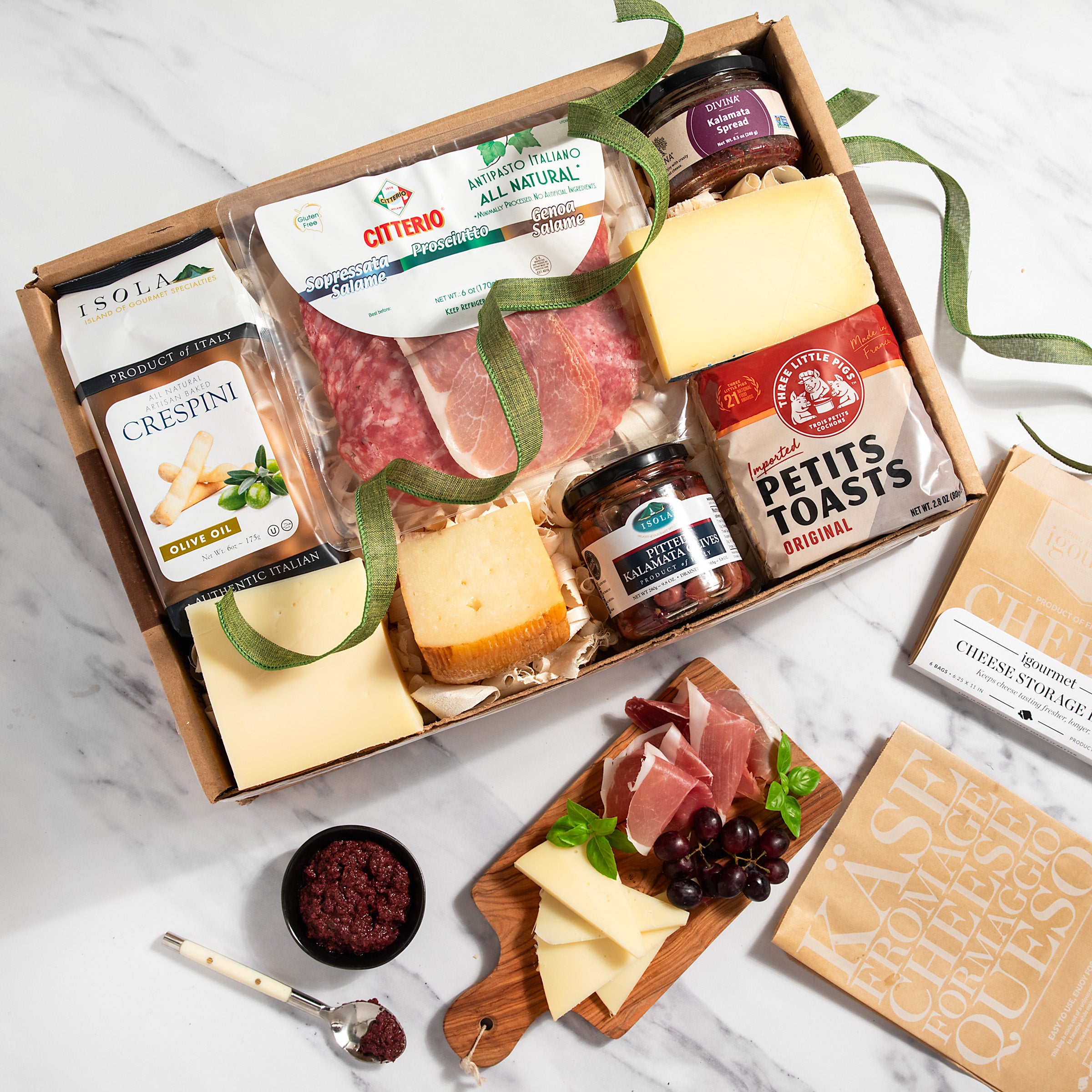 Gift Kits for & & Gifts/Gift Basket/Boxes/Crates Appetite Box/igourmet/Meat Antipasto Cheese