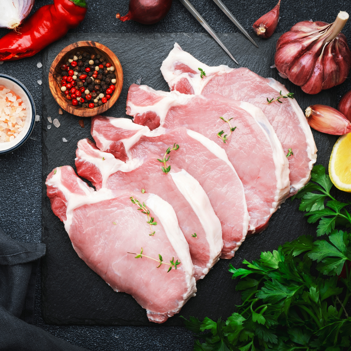 Organic Berkshire Pork Center Cut Boneless Chops