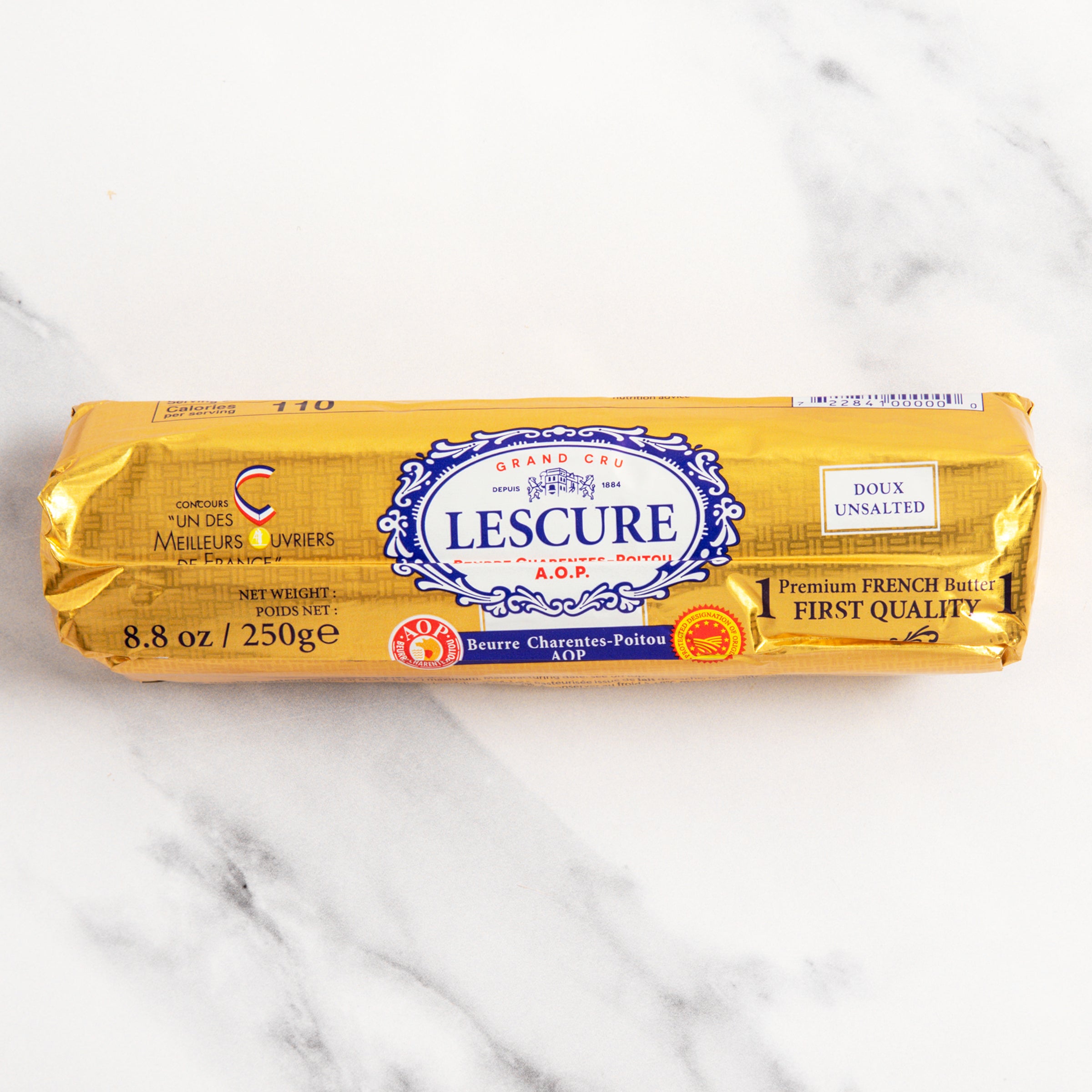 igourmet_10489_Unsalted Butter Roll_Lescure_Butter & Dairy