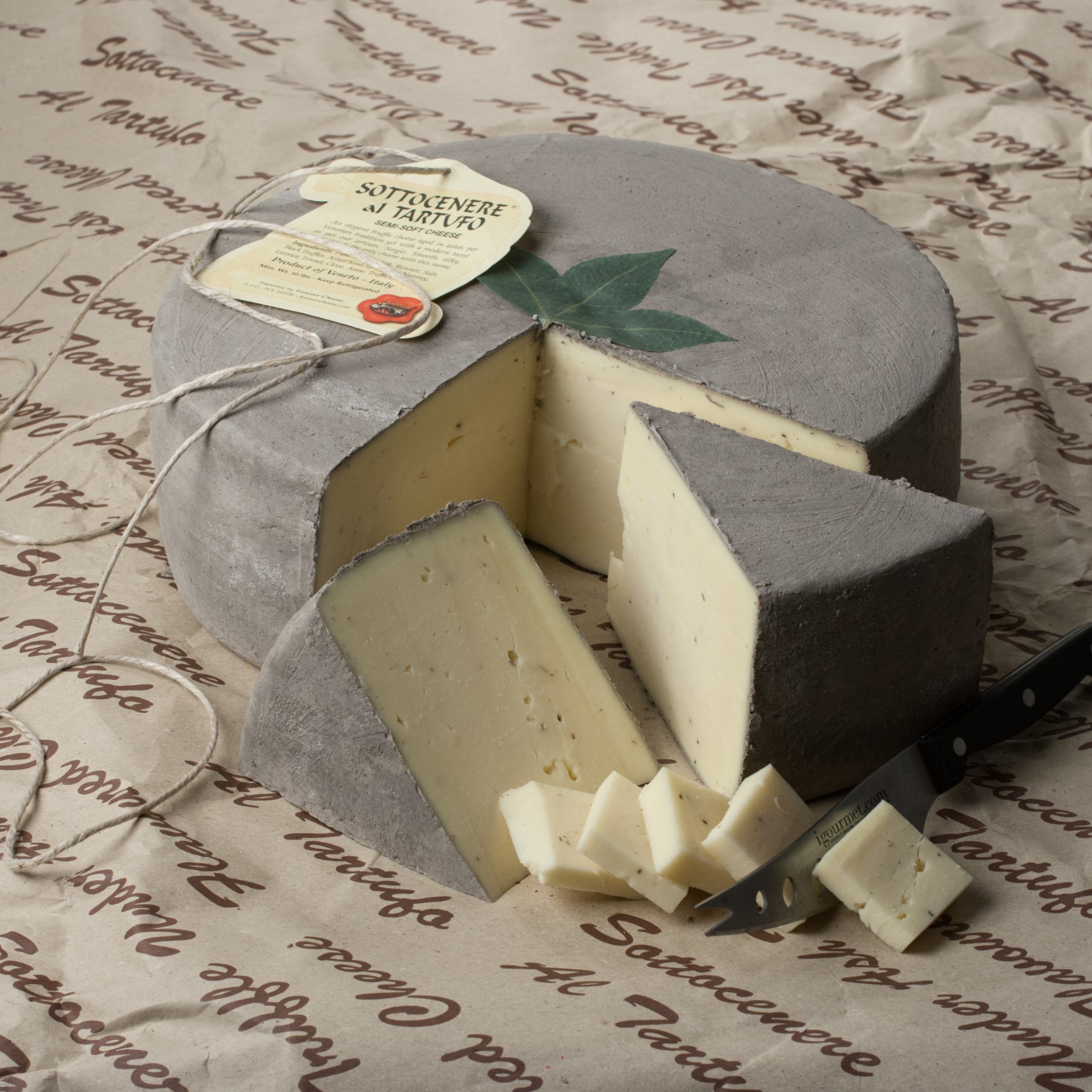 Sottocenere al Tartufo Cheese_Cut & Wrapped by igourmet_Cheese