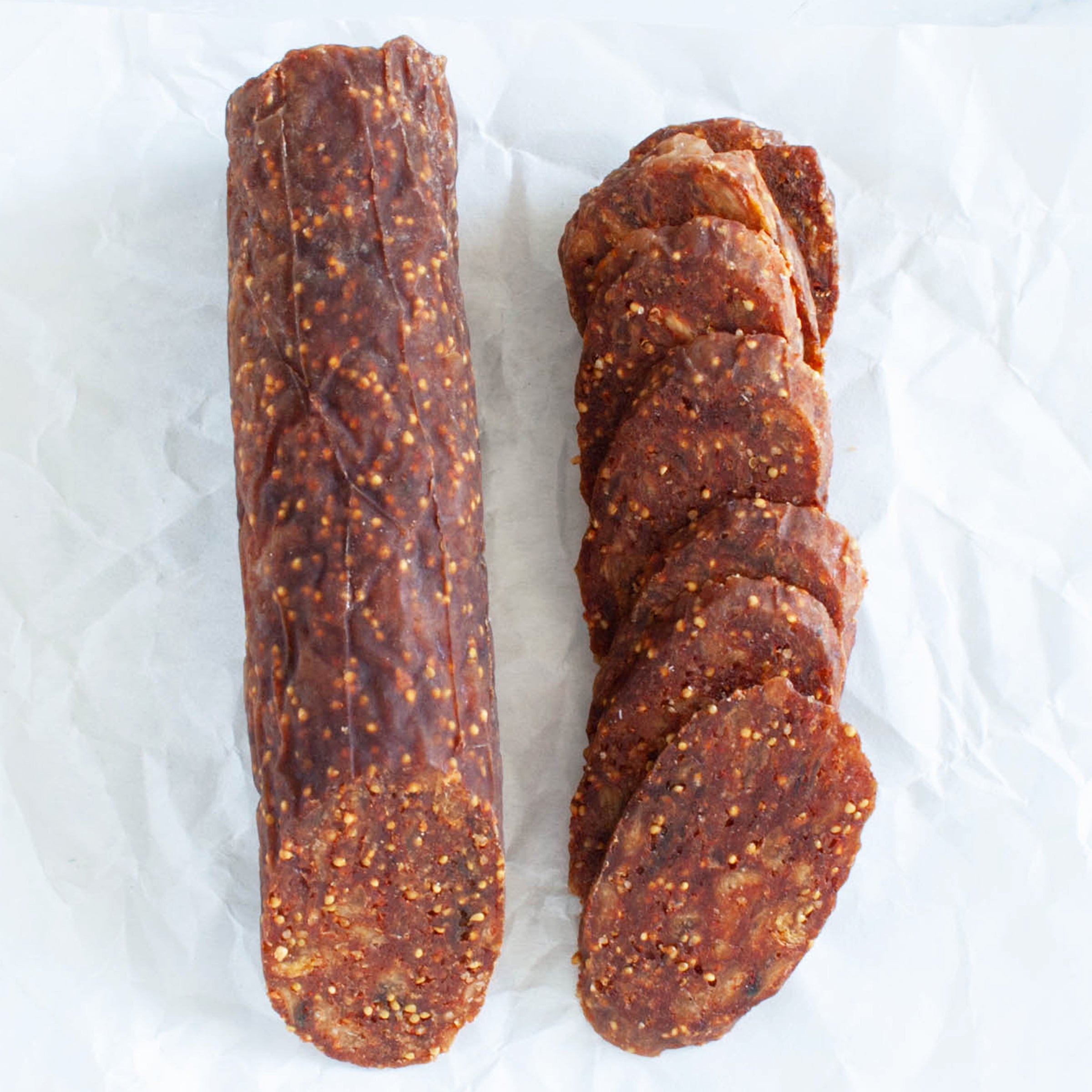 Fig Salami with Smoked Paprika & Aleppo Pepper_Hellenic Farms_Dried Fruits, Nuts & Seeds