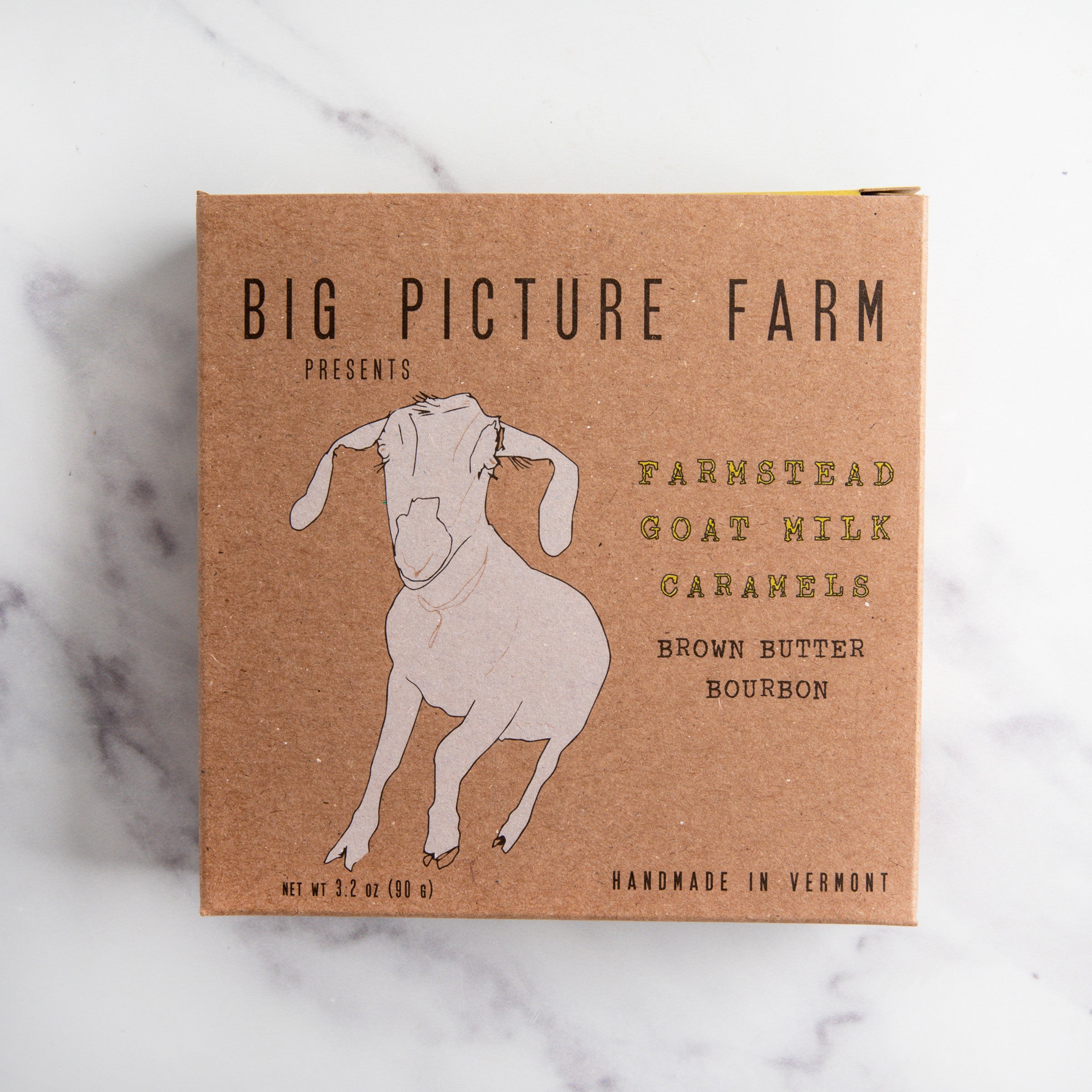 Brown Butter Bourbon Goat Milk Caramels - Big Picture Farm - Candy