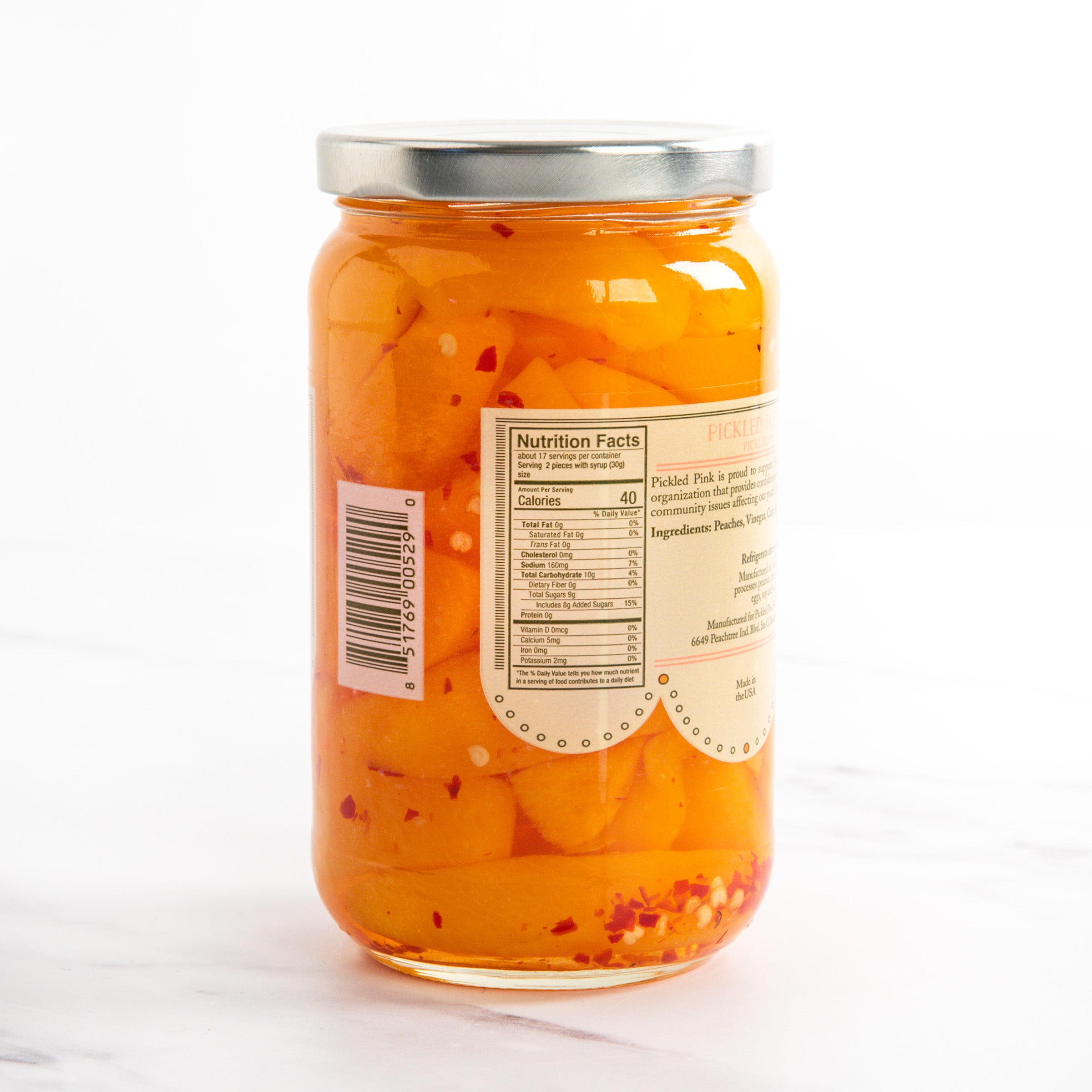 Perfectly Pickled Peaches - Pickled Pink - Pickles