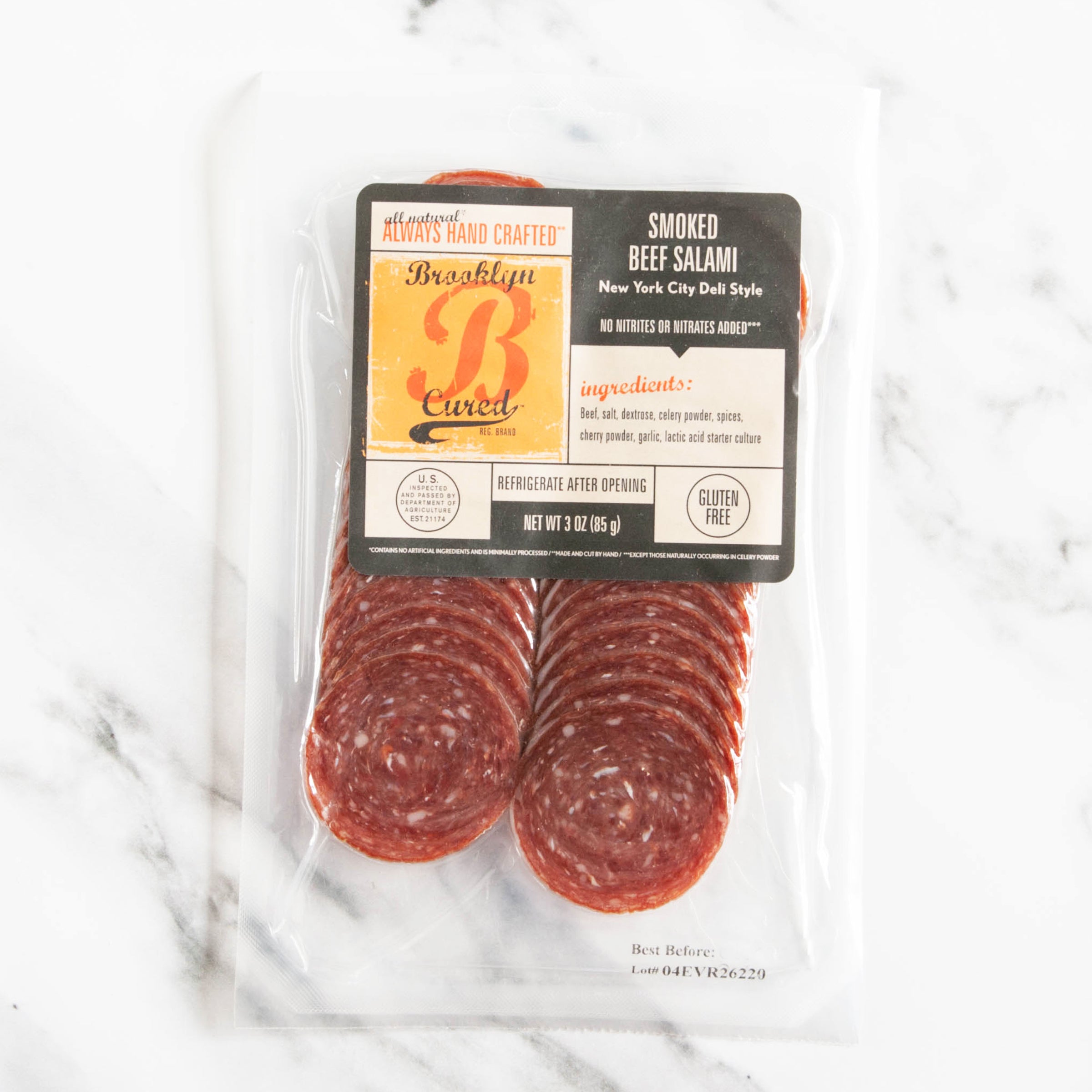 Smoked Beef Salami - Sliced NYC Deli Style