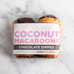 Chocolate Dipped Macaroons - Danny Macaroons - Candy and Chocolate 