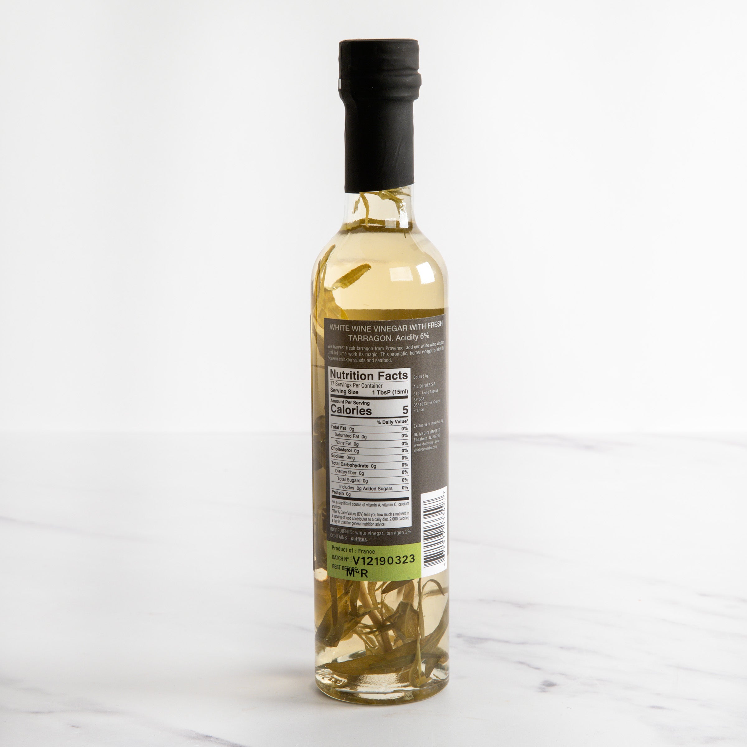 Tarragon White Wine Vinegar - A L'Olivier - White Wine Vinegar