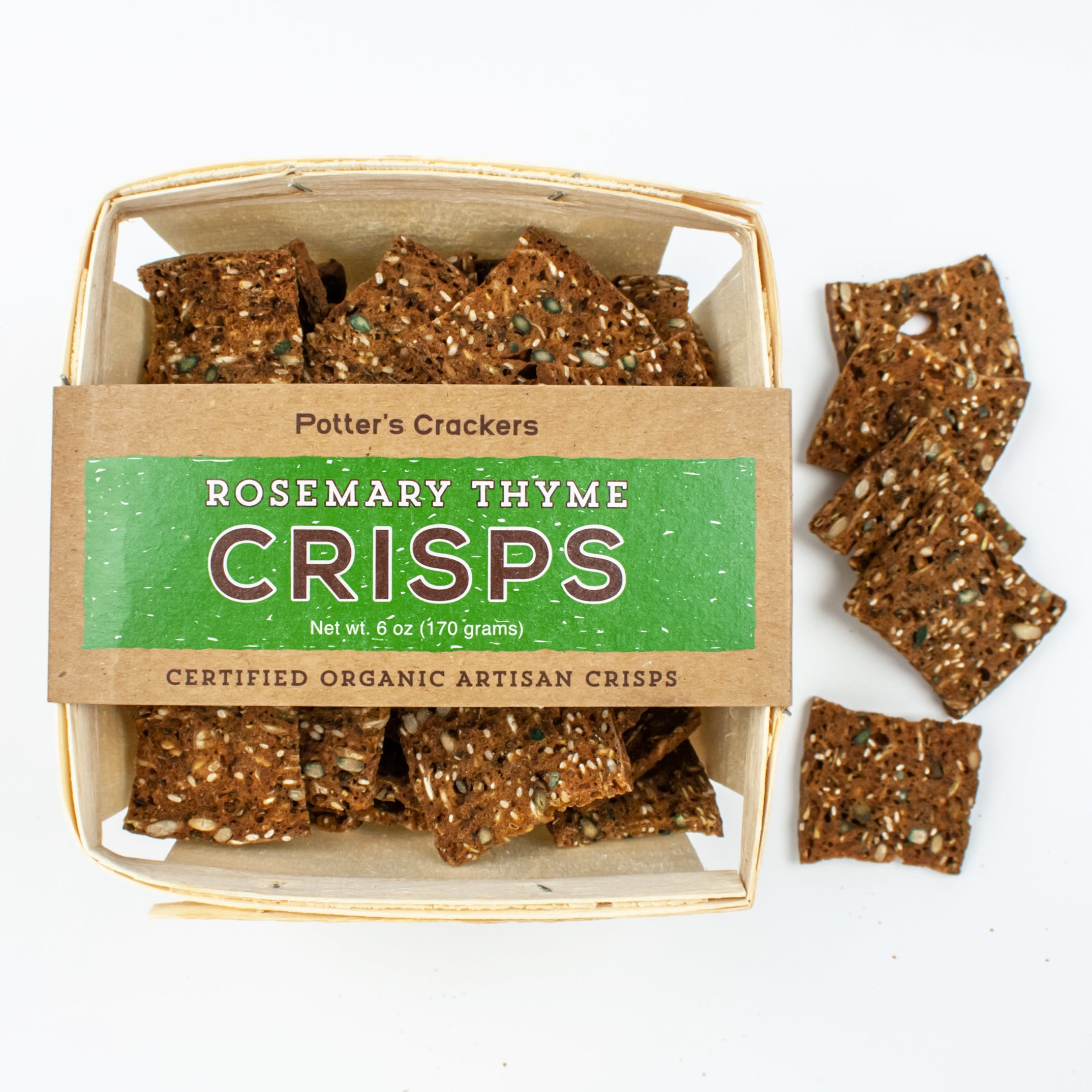 Rosemary Thyme Crisps in Farm Crate