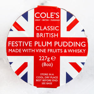 Festive Plum Pudding with Whisky