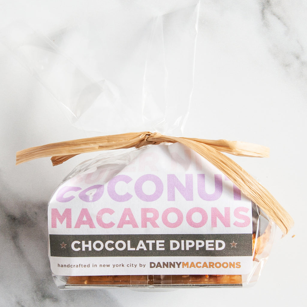 Chocolate Dipped Macaroons