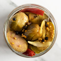 Sweet 'n Tangy Brussels Sprouts_Frankie's Fine Brine_Pickles