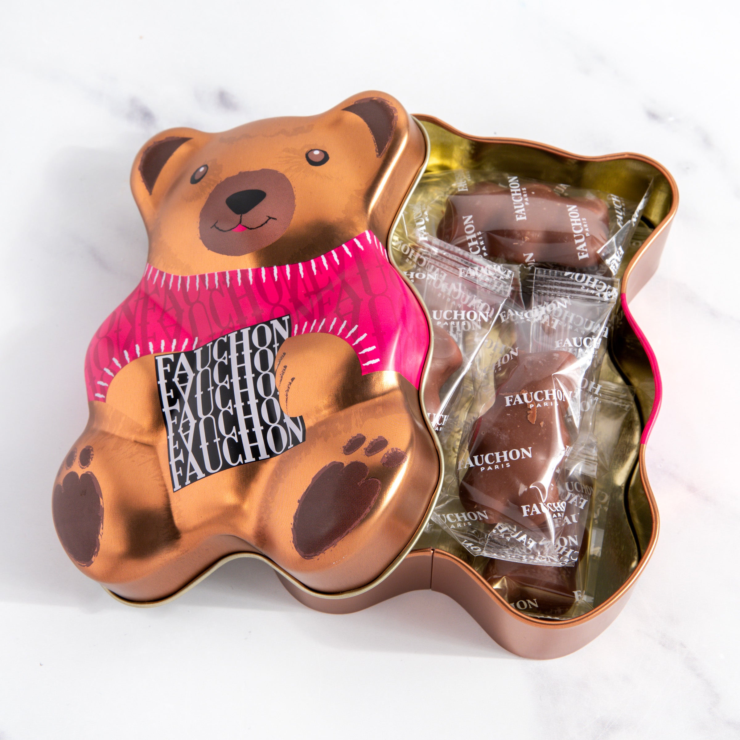 igourmet_15014_milk chocolate marshmallow bears in bear gift tin_fauchon_chocolate specialties
