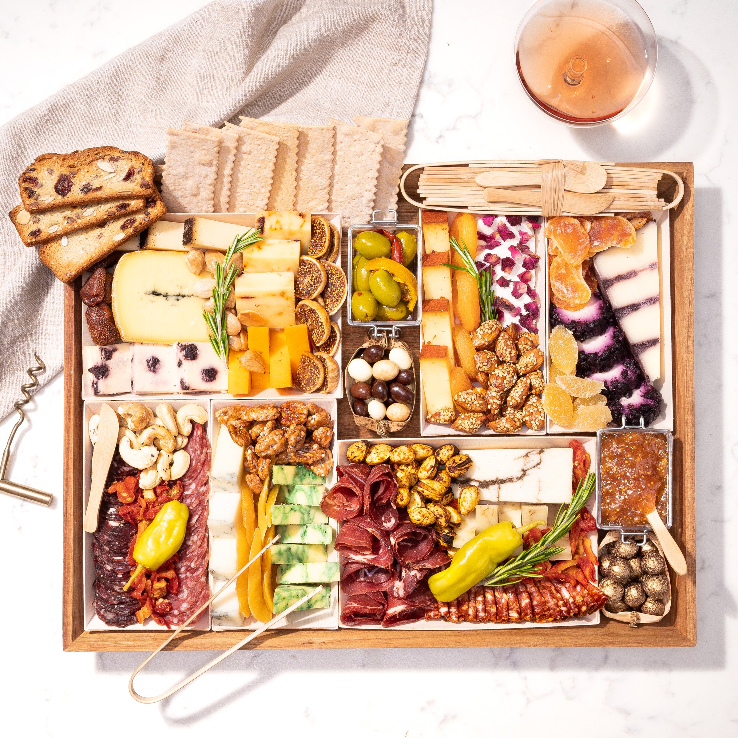 The Grand Fully-Assembled Artisan Cheese & Charcuterie Grazing Board