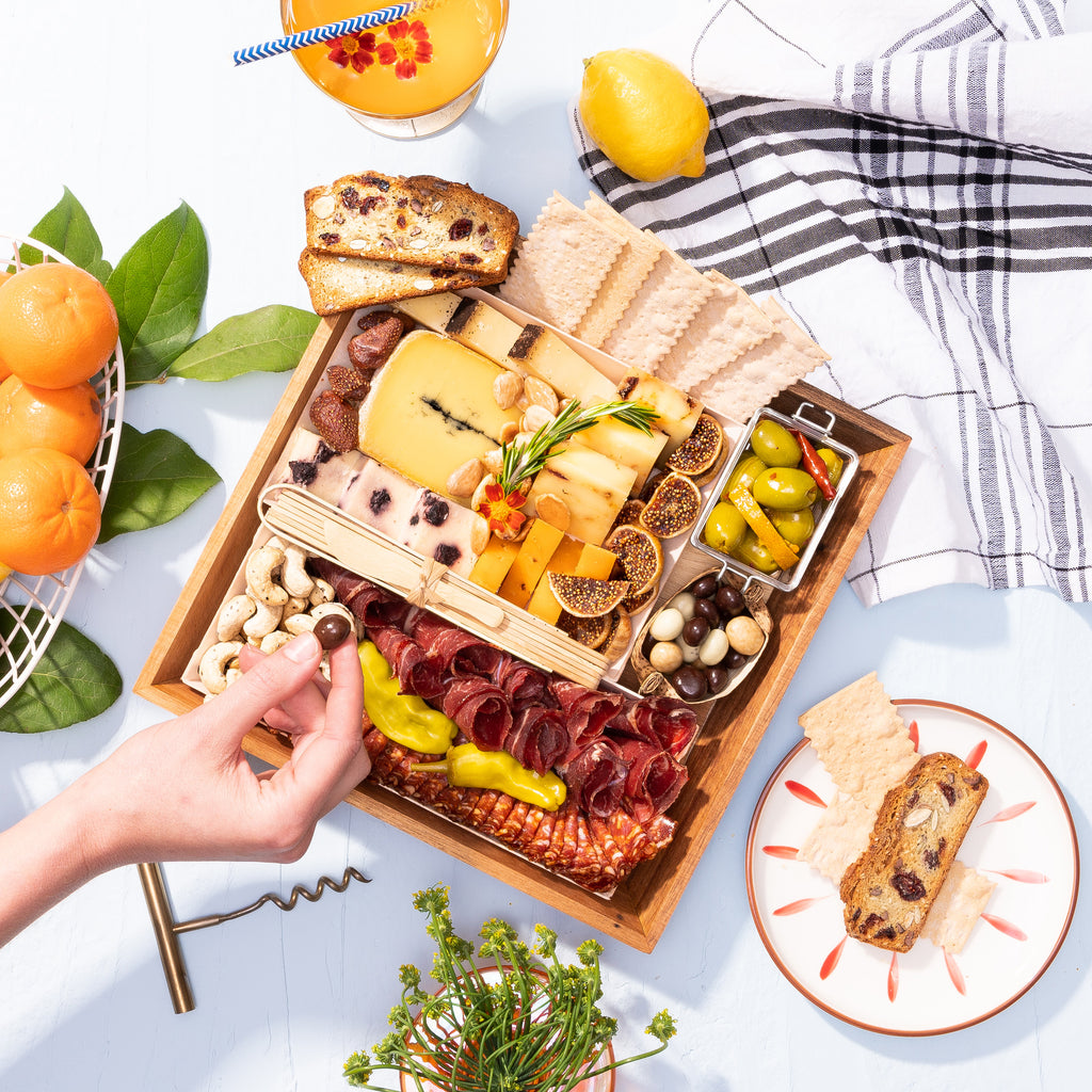 The Classic Fully-Assembled Artisan Cheese & Charcuterie Grazing Board