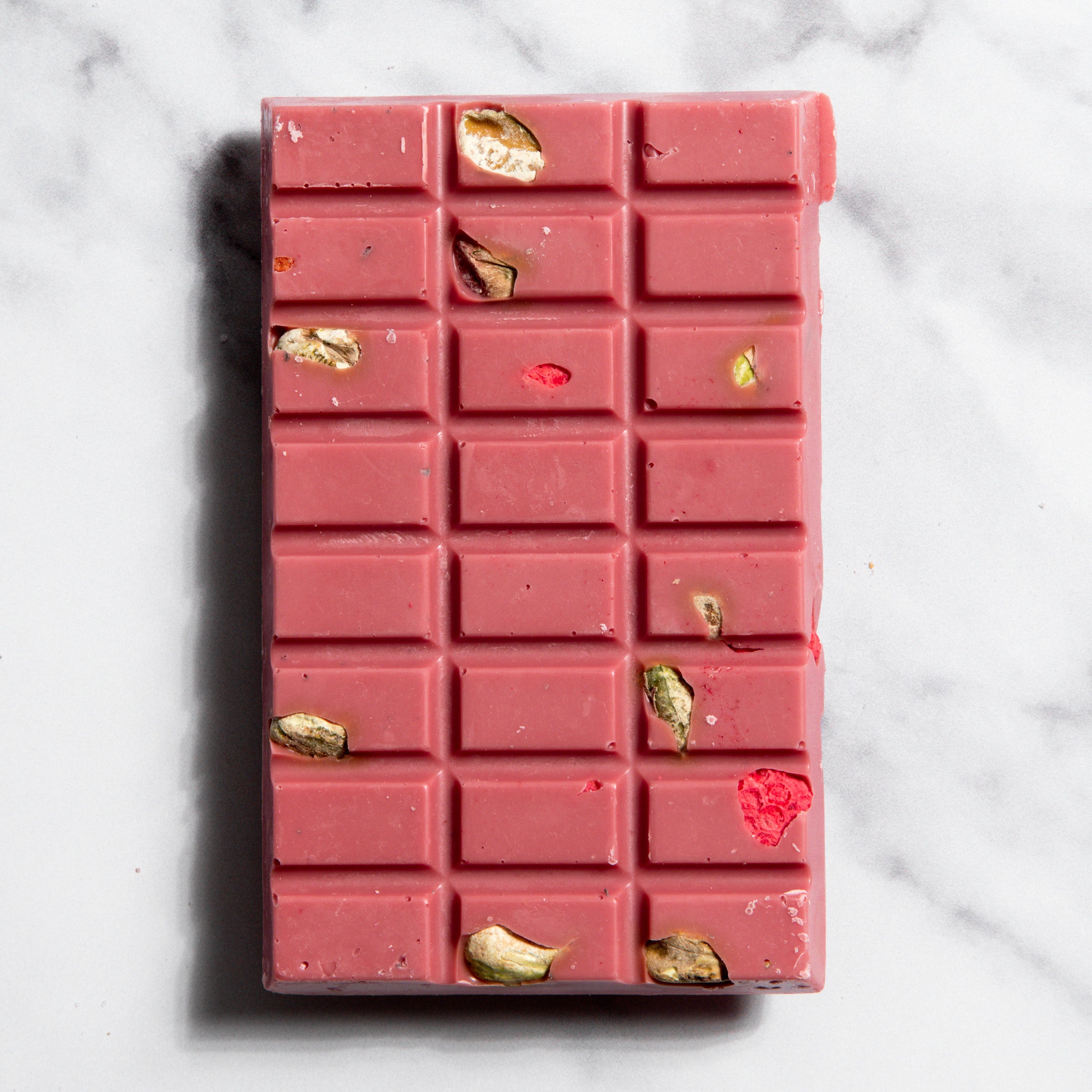 Ruby Raspberry & Pistachio Chocolate Bar, 3.5 oz, Charles Chocolates