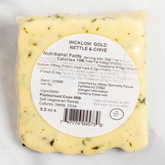 igourmet_15449_Gold Irish Cheddar with Nettle and Chive_Wicklow_Cheese