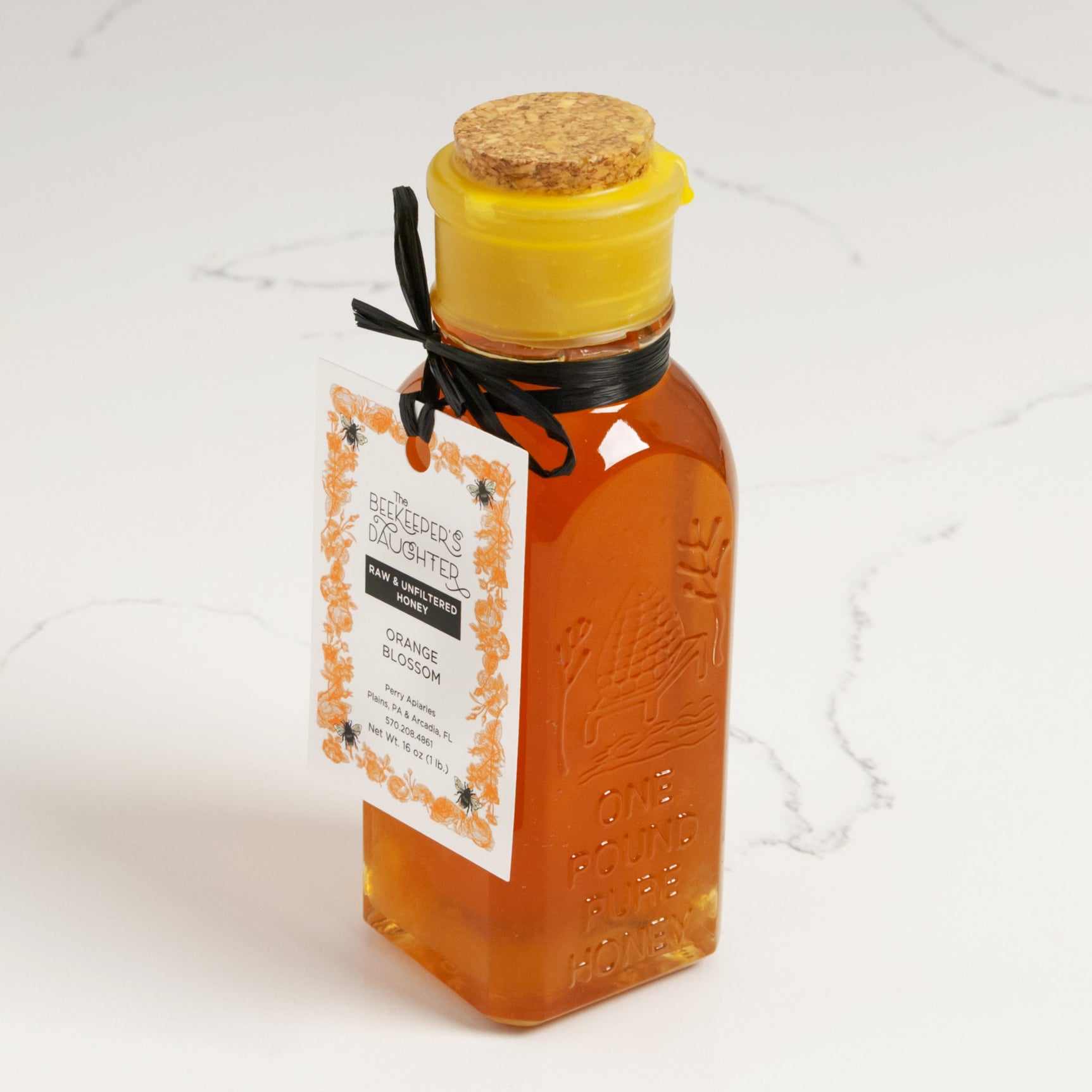 Raw Orange Blossom Honey - Gift Bottle - igourmet
