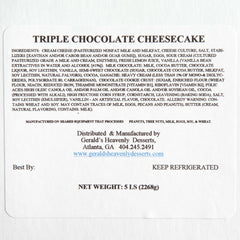 Triple Chocolate Cheesecake_Gerald's_Cakes