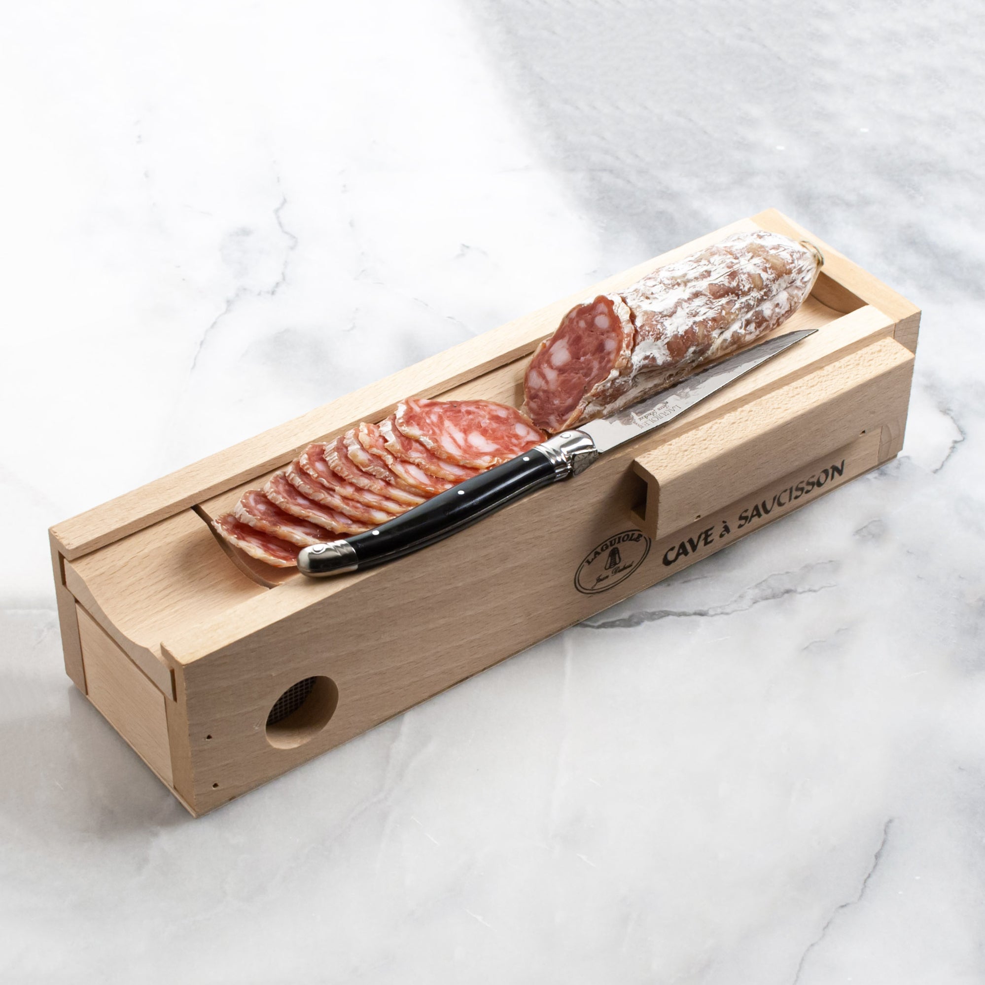 Salami Cave with Knife