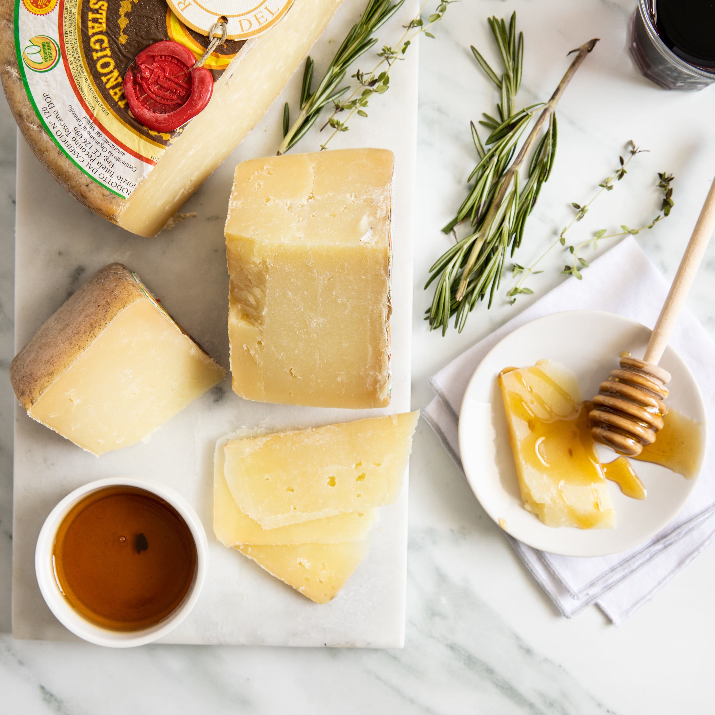 Pecorino Oro Antico Riserva Cheese_Cut & Wrapped by igourmet_Cheese