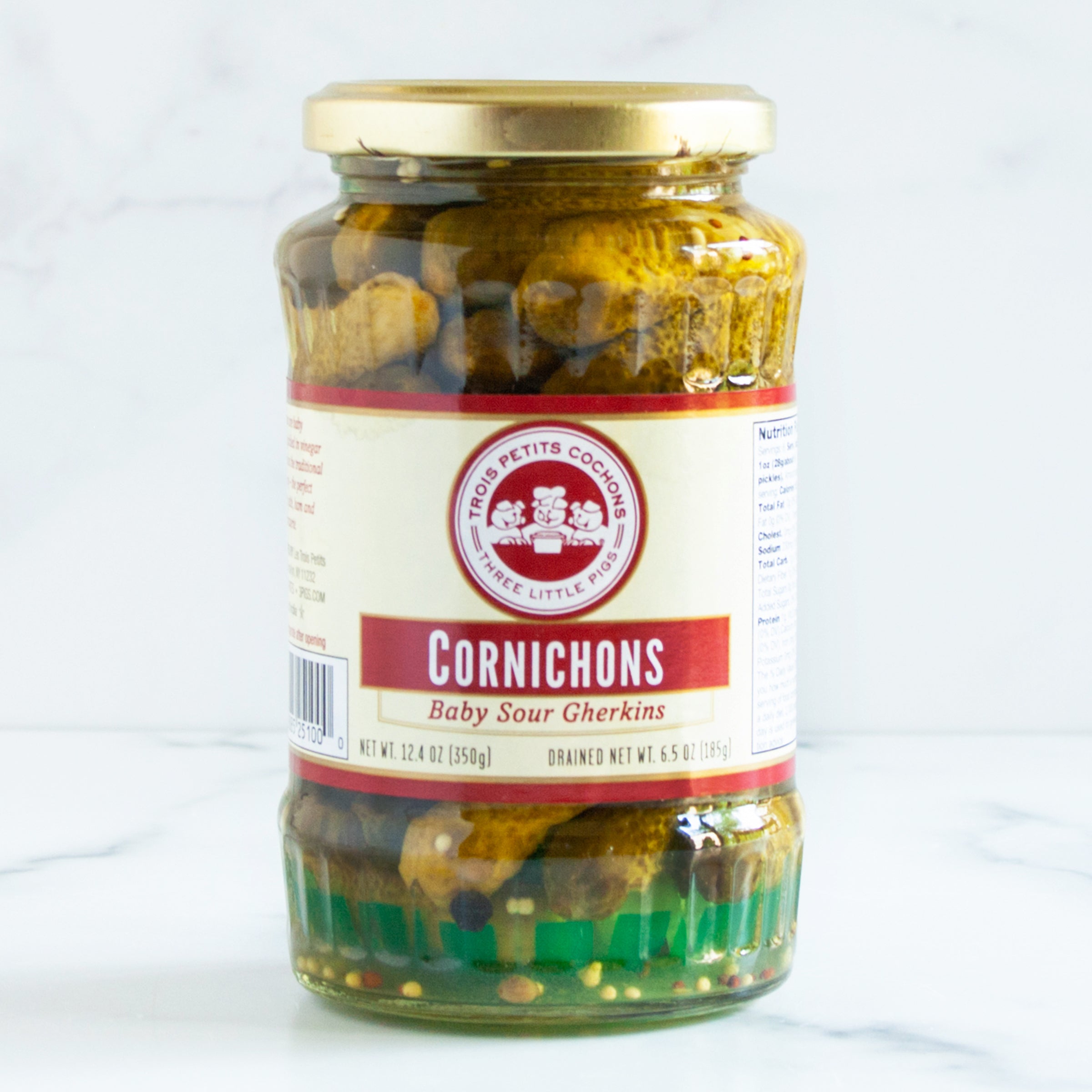 Cornichons in White Wine Vinegar_Les Trois Petits Cochons_Pickles