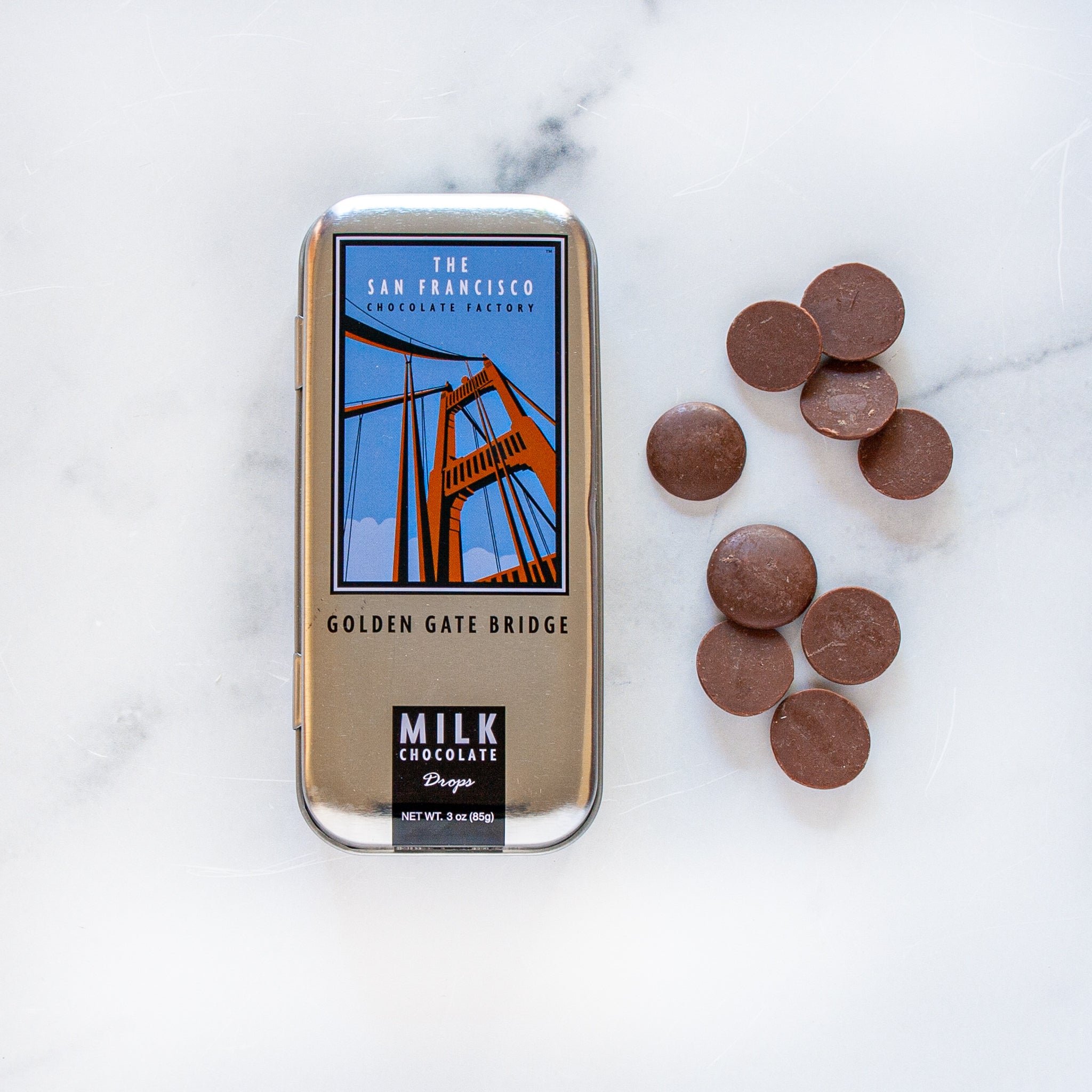 San Francisco Chocolate Tin_Bridge Brand_Chocolate Specialties