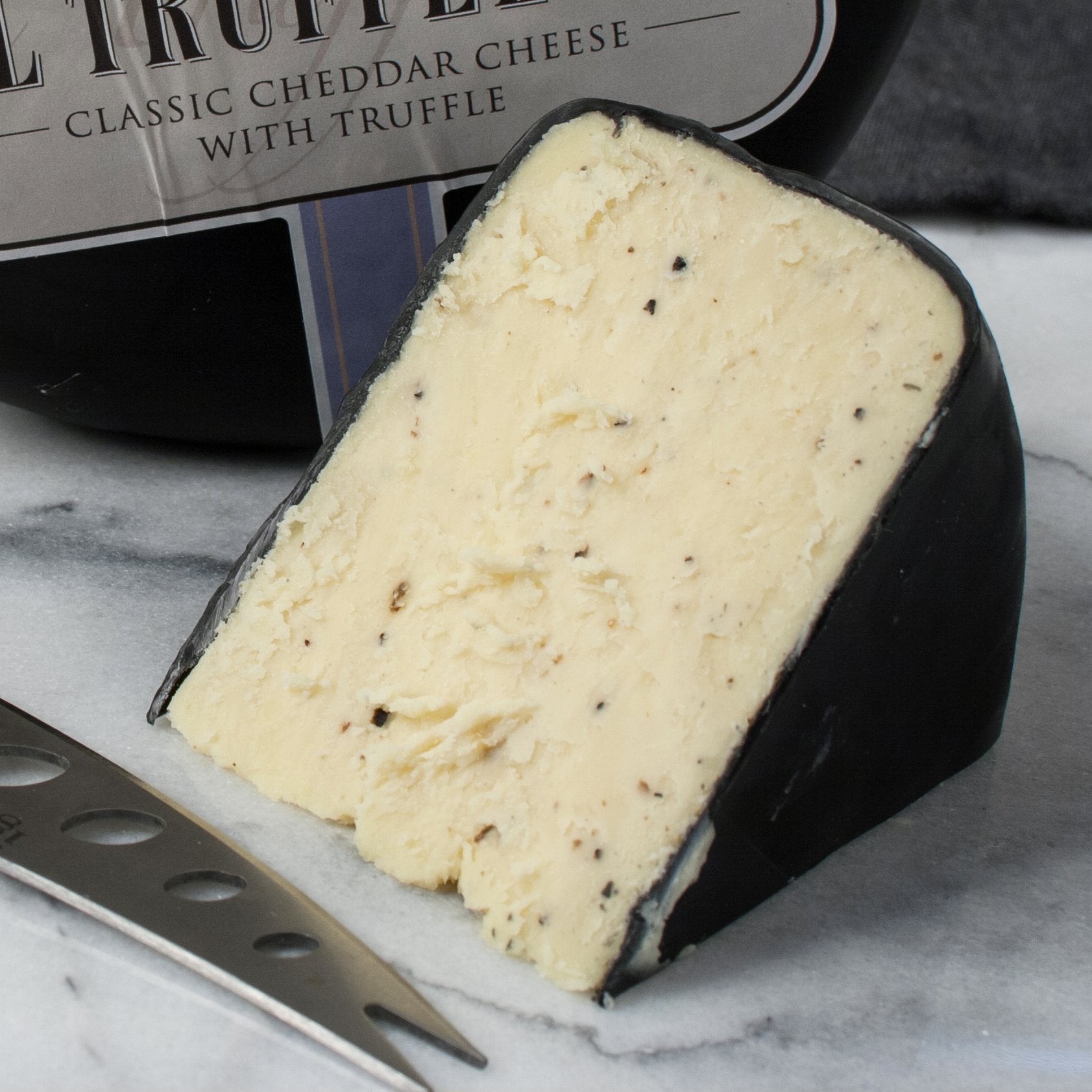 Il Truffelino Cheddar Cheese with Truffles - igourmet