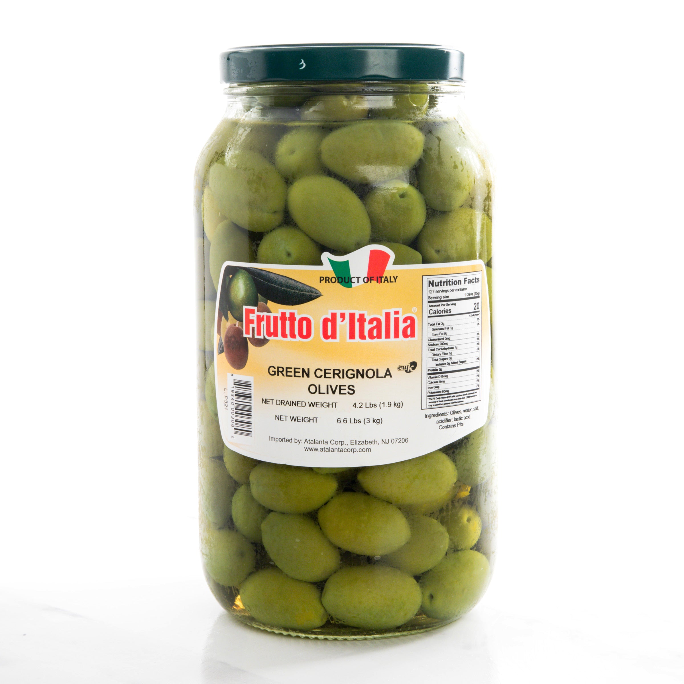 Green Bella di Cerignola – igourmet Large Olives - & Antipasti D\'Italia/Olives Jar/Frutto