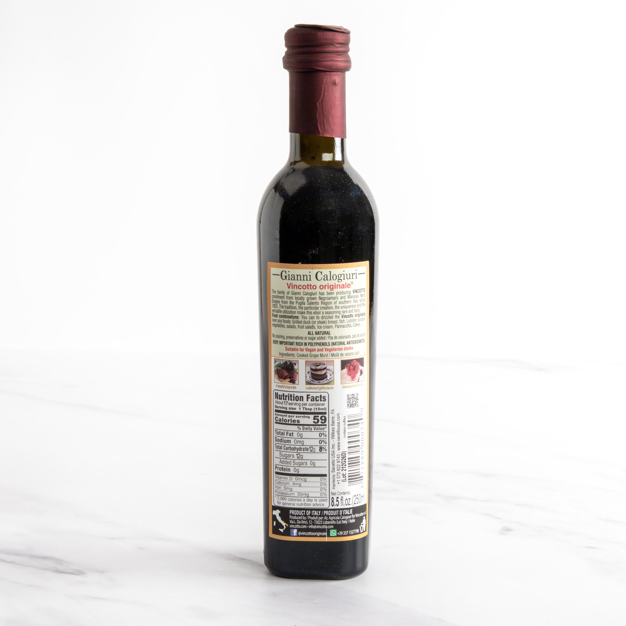 Vincotto - Gianni Calogiuri - Italian Balsamic Vinegar