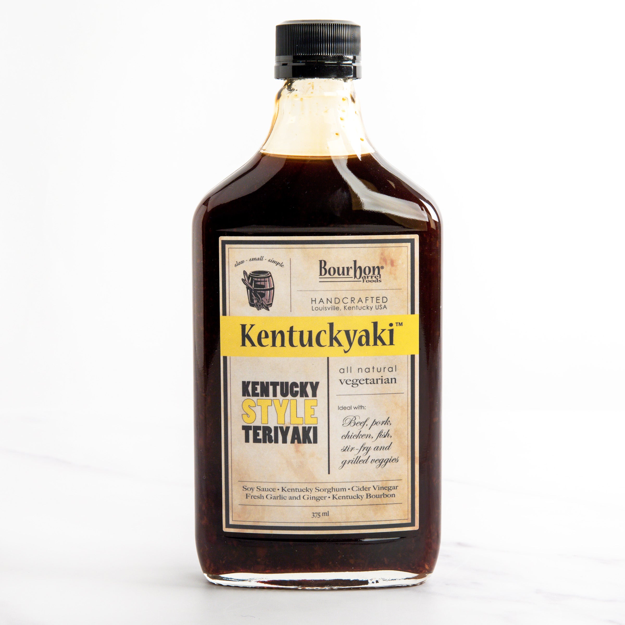 Bourbon Barrel Foods Kentuckyaki Teriyaki Sauce - 375 ml bottle