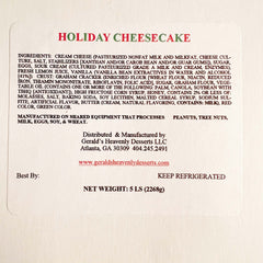 Holiday Cheesecake_Geralds_Cakes