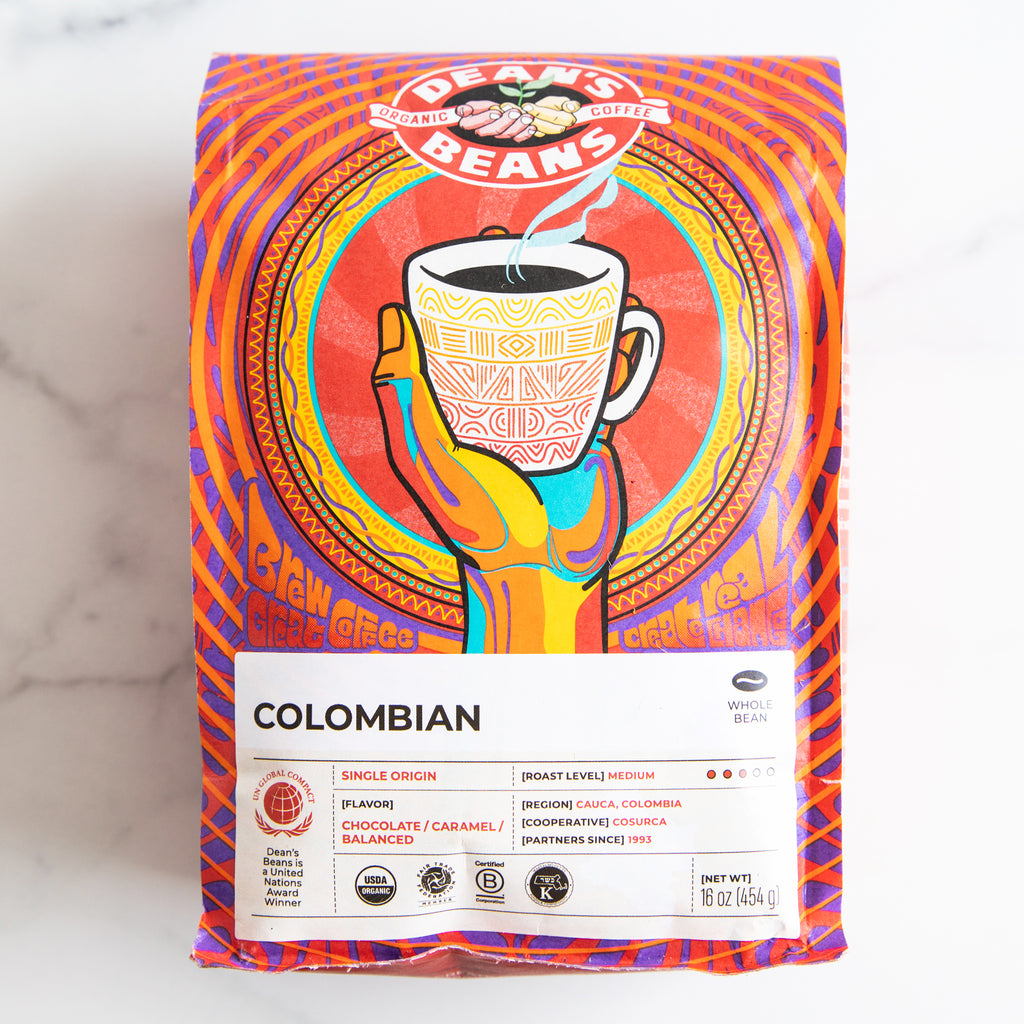 Organic Colombian Whole Bean Coffee