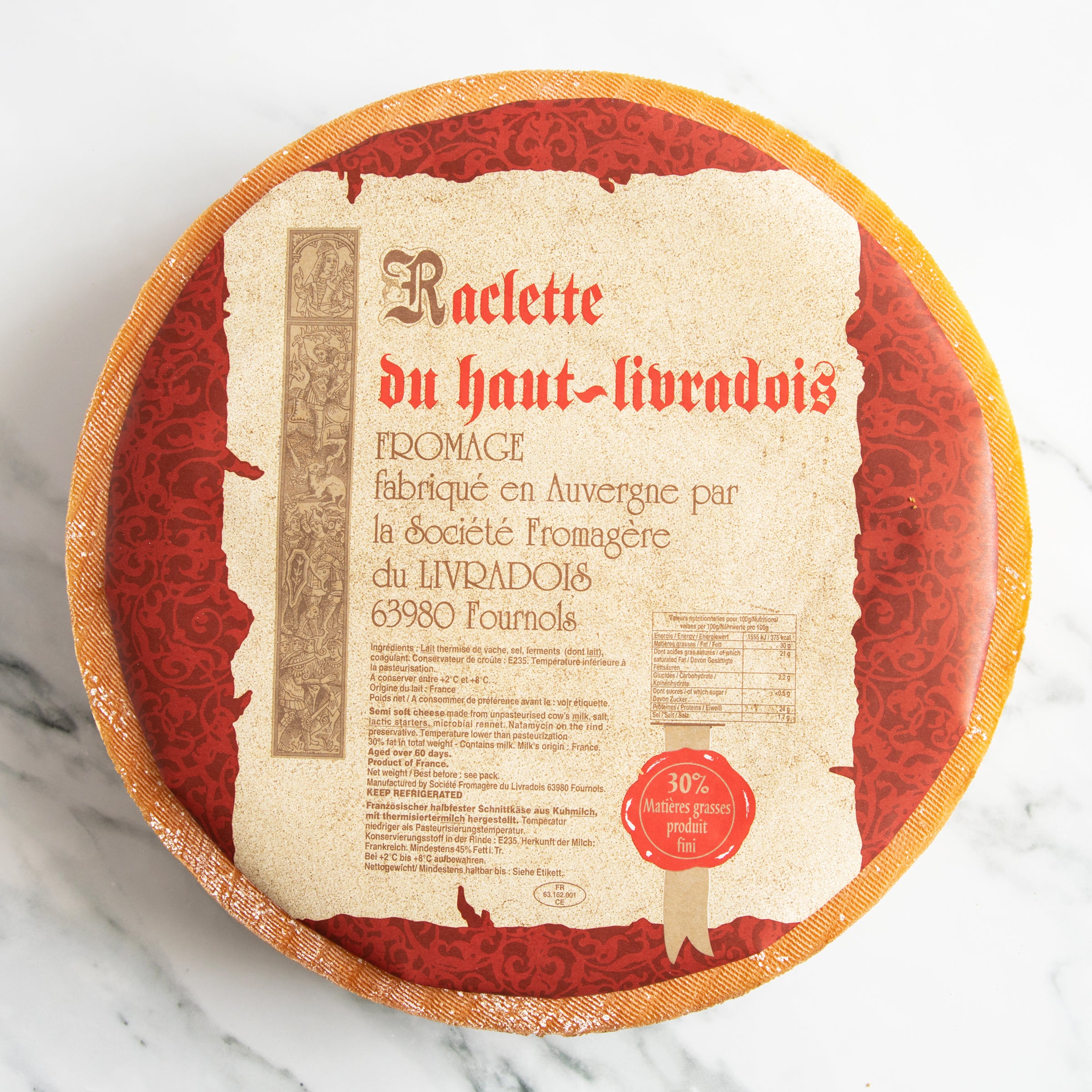 Kit raclette basque 100% fromage, Fromagerie Basque