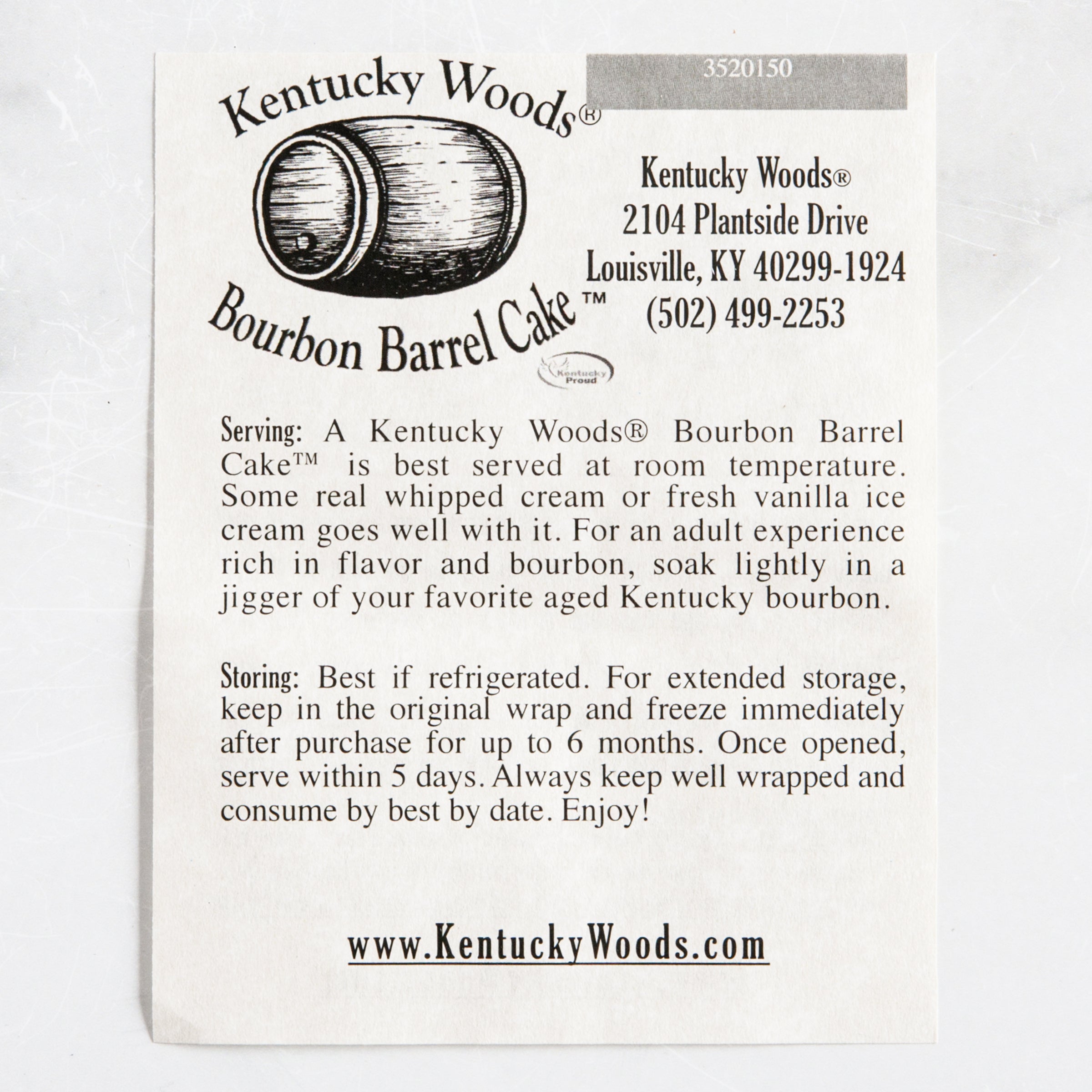 Bourbon Barrel Cake_Kentucky Woods_Cakes