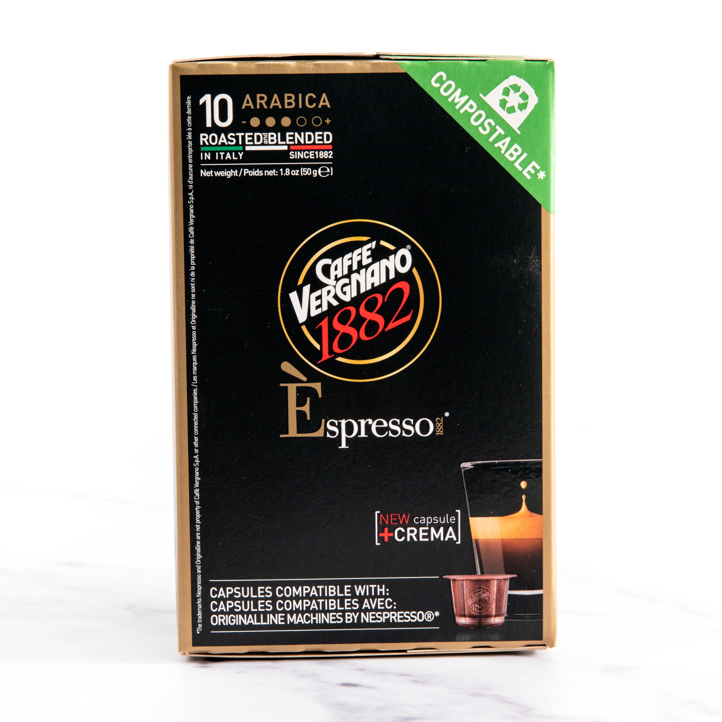 Espresso Capsules for Nespresso Machines/Caffe Vergnano/Coffee & Tea –  igourmet
